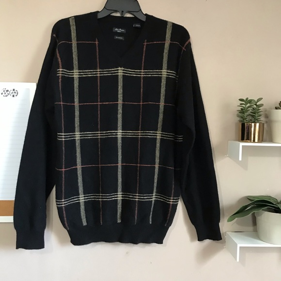 Alan Flusser Other - Alan Flusser Golf Mens Cashmere V Neck Sweater